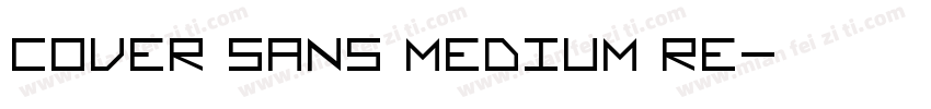 Cover sans Medium Re字体转换